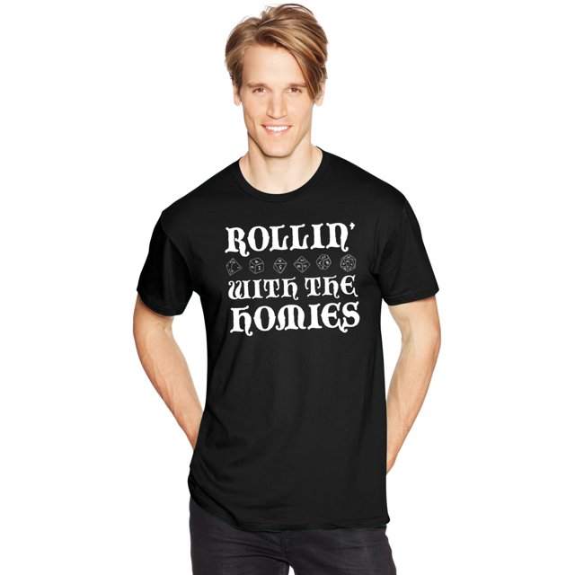 Hanes T-Shirt Graphique pour Hommes, 2TG, Rollin With The Homies
