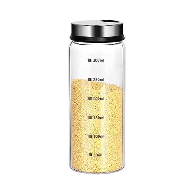 Pepper Shakers With Adjustable Outlet Holes Clear Glass Shaker Bottles Spice Seasoning Cans For Kitchen Decor