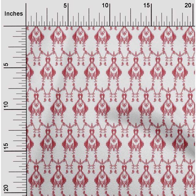 oneOone Viscose Jersey Fabric Paisley Ikat Decor Fabric Printed BTY 60 Inch Wide