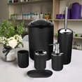 thumbnail image 4 of Bathroom Accessories Set with Trash Can 6 Piece Bathroom Accessory Set with Soap Dispenser Pump, Toothbrush Holder, Toilet Brush, Trash Can,Tumbler and Soap Dish, 4 of 5