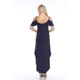 thumbnail image 3 of White Mark Women's Cold Shoulder Maxi Dress, 3 of 4