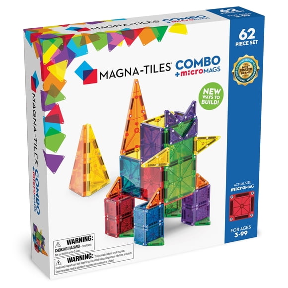 MAGNA-TILES COMBO + microMAGS - 62pc.