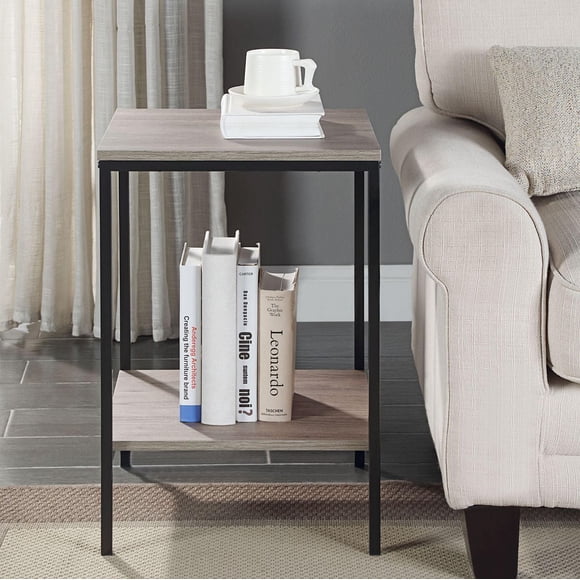 Hometrends End Table, Rustic Oak