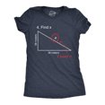 thumbnail image 1 of Find X T Shirt Funny Sarcastic Nerdy Math Test Teacher Tee for Women (Navy) - S, 1 of 2