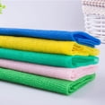 thumbnail image 2 of kurtrusly Exfoliating Washcloth Towel Soft Absorbent And Skin Friendly Multifunctional Exfoliating Bath Cloth azure green 1Set, 2 of 6