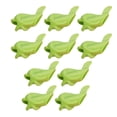 thumbnail image 2 of pitrice 10 Pieces Silicone Kids Pencil Grip Plain Fish Shape Home School Writing Aid Adjuster Accessories Random Color, 2 of 9