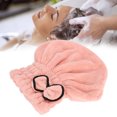 thumbnail image 4 of Coral Fleece Shower Hat, Convenient Head Wrap Hat, Soft Solid Color Bathroom Hats with Strong Water Absorption Quick Drying for Shower, 4 of 8