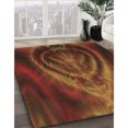 thumbnail image 3 of Ahgly Company Machine Washable Indoor Rectangle Transitional Mahogany Brown Area Rugs, 4' x 6', 3 of 7