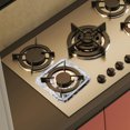 thumbnail image 3 of WHAMVOX 10Ensemble Doublures Carrées en Aluminium pour Cuisinière à Gaz Résistantes aux Taches, 3 of 7