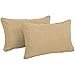 thumbnail image 3 of 20-inch by 12-inch Outdoor Spun Polyester Back Support Pillows (Set of 2) - Sandstone, 3 of 4