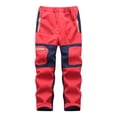 thumbnail image 1 of TopLLC Pantalon de Ski de Neige pour Enfants Imperméable Pantalon de Randonnée Extérieur Chaud Doublé en Molleton, 1 of 7