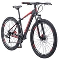 thumbnail image 1 of Schwinn Bonafide Mens Mountain Bike, Front Suspension, 24-Speed, 29-Inch Wheels, 17-Inch Aluminum Frame, Matte Black/Red, 1 of 5