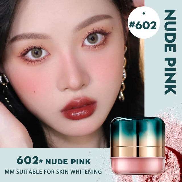 EGNMCR Cushion Blush Head Soft Mist Rouge Powder Lazy Cushion Blush One Highlight Contouring a blush