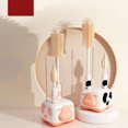 thumbnail image 4 of Oleegame 2PC Cleaning Brush Silicone Baby Bottle Brush Portable Baby Bottle Brush Set For Baby Bottle Cleaning Brush Drain Rack To Wash Baby Bottles White, 4 of 9
