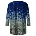 thumbnail image 4 of TIMIFIS Hauts pour Femmes Manches 3/4 Décontractés Coupe Ample Tuniques Col Rond T-shirt Automne P, 4 of 4