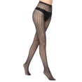 thumbnail image 4 of Qertyioot Collants Mode Leggings Unis Pantalons en Maille Transparente Grande Taille Bas Résille en Filet, 4 of 5