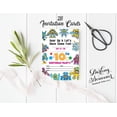 thumbnail image 3 of Darling Souvenir Multicolor Birthday Invitation Card 28 Pcs Fill or Write In Blank Invites Printable Party Supplies 5 x 7 Inches, 3 of 5