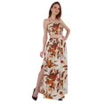 thumbnail image 2 of Bimba 2 Pcs Robe de Plage Aguichant pour Femmes Imprimée Smockée Crop Top & Longue Jupe Ensemble, 2 of 7