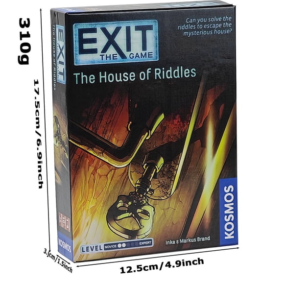 Exit: The House of riddles full English family game room escape experience board game