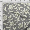 thumbnail image 3 of oneOone Silk Tabby Gray Fabric Floral Magnolia Craft Projects Decor Fabric Printed By The Yard 42 Inch Wide, 3 of 4