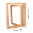 thumbnail image 2 of BRIGHTFUFU wooden picture display frames Rotating Photo Frame Multi Glass Desk Vertical Picture Stand 1Pcs, 2 of 8