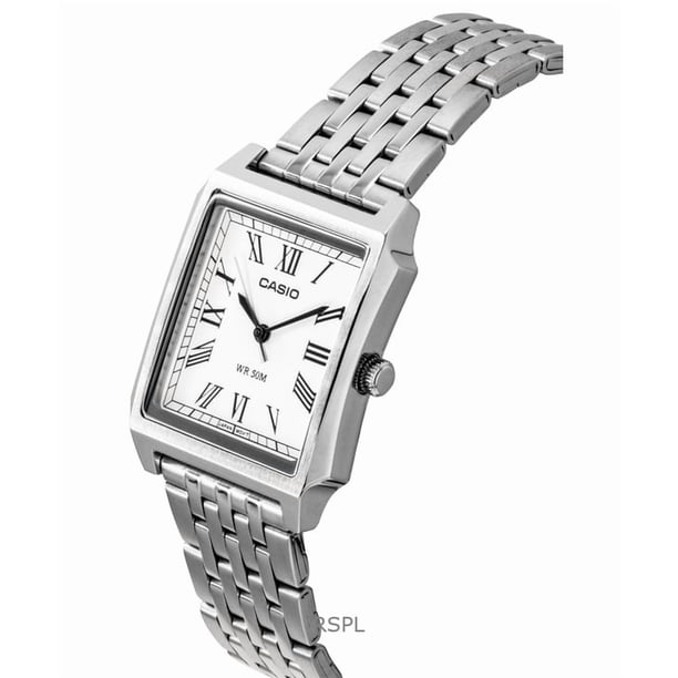 Casio Standard Analog Stainless Steel White Dial Quartz MTP-B190D