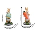 thumbnail image 2 of Easter Bunny Resin Crafts - Rabbit Hug Carrot Figurine, Cute Statue, Suitable for Home, Desktop, Garden Decoration, 2 of 5