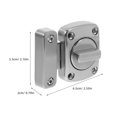 thumbnail image 3 of Bathroom Toilet Door Lock 2pcs Safety Latch Inside Door Lock, 3 of 8