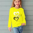 thumbnail image 5 of RXIRUCGD Chemises à Manches Longues pour Filles, Col Rond Mignon, Blouses Décontractées Élégantes (Jaune, Taille : 3 Ans), 5 of 5