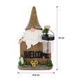 thumbnail image 3 of Statue solaire de gnome « Welcome » avec lanterne Mainstays, 3 of 3