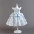 thumbnail image 4 of FAIWAD Robe Sans Manches à Volants pour Bébés Filles Printemps Été à Imprimé Floral Robe Princesse Évasée, 4 of 6