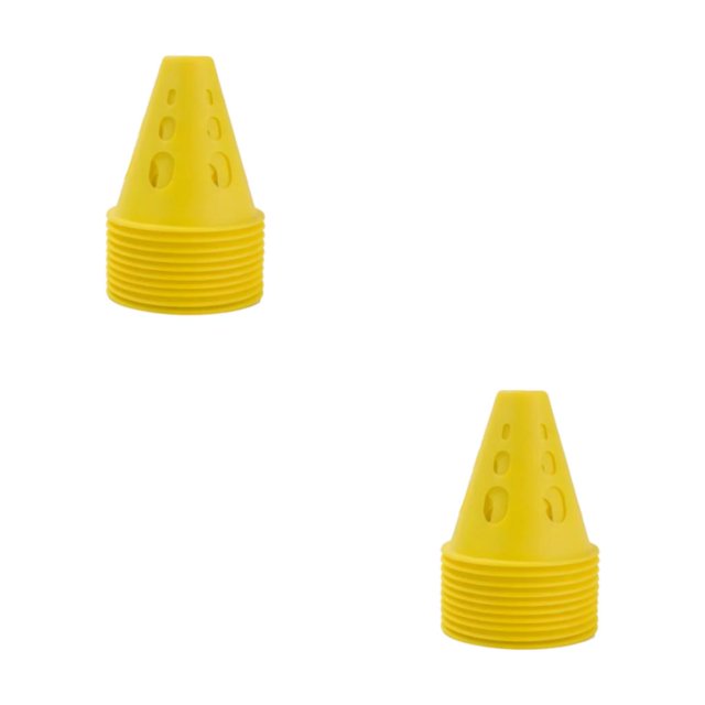 Transemion 10 Pcs/ensemble Pile de Patinage à Roulettes Robuste et Portable Coupe-Vent Ajourée Polyvalente Jaune 2ensemble