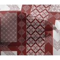 thumbnail image 5 of oneOone Viscose Chiffon Red Fabric Block Fabric For Sewing Printed Craft Fabric By The Yard 42 Inch Wide, 5 of 5
