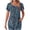 04Multicolor, variante sur yoeyez Hauts d'Été pour Femmes Décontractés T-Shirts à Manches Courtes Pétale Col Rond Blouse Plissée 2025 Tendance Fluide Ourlet Arrondi Tuniques pour Leggings Vert TTG