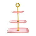 thumbnail image 1 of Rvkxad 3-Tier Cupcake Stand, Rectangular Plastic Serving Tray for Parties and Events, Tiered Dessert Display, Cake Stand, 1 of 5
