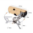 thumbnail image 3 of Tignapoo Portable Gas Stove for Outdoor Camping and Picnic, Foldable Tea Boiler Cooker, 2600W, Beige - Convenient and Efficient Solution for Cooking Outdoors, 3 of 7