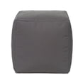 thumbnail image 1 of Gouchee Home Cube Soleil Outdoor/Indoor Charcoal Ottoman Pouf – Waterproof Cube Pouf with Polystyrene Bead Filling, Lightweight Modern Seating for Patio, Deck, or Living Room, 1 of 5
