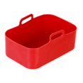 thumbnail image 2 of serony Air Friteuse Plaque de Cuisson Haute Température Rectangle Non-Fading Liner Réutilisable Silicone Panier Cuisine Barbecue Outil Gâteau Rouge 1pc, 2 of 6