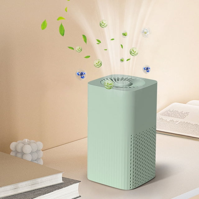 Iumwxz USB Desktop Air Purifiers Home Car Filtration Efficient Low Noise Large Area Portable Exchangeable Filters 1 Set Green