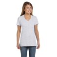 thumbnail image 2 of Hanes Dames 4.5 oz. 100% Coton Ringspun nano-T T-Shirt à Col en V, 2 of 3