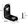 thumbnail image 2 of 40pcs Stainless Stee L Bracket Corner Braces Joint Right Angle Bracket Fastener L-shaped Joints Support Bracket, 2 of 8