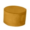 Housse de Coussins de Sol Ottomane Décorative Pouf Ottoman Rond Indien Extérieur Assise Repose-Pieds Bohème Enfants Jaune