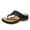 Black, variant on Pisexur Women's Sandals Comfortable Rhinestone Sandals with Arch Support Soft Flip Flops Summer Casual Wedge Sandals Shoes for Women Indoor And Outdoor