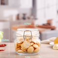 thumbnail image 1 of Transparent  Glass Snap Storage Jar Household Kitchen Sealed Jar Grain Storage Box Tea Tin Multi-purpose Containe, 1 of 3