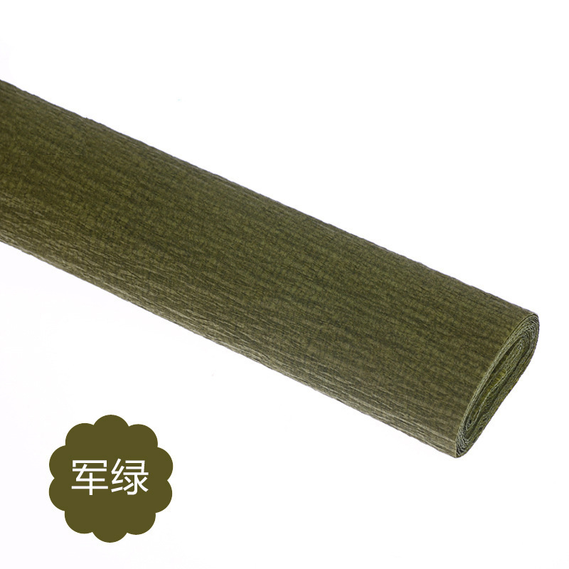 Fatty Farmer Premium Italian Crepe Paper Roll Heavy-Weight 180 Gram,Army Green