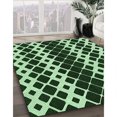 thumbnail image 3 of Ahgly Company Machine Washable Indoor Square Transitional Light Green Area Rugs, 6' Square, 3 of 7
