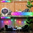 thumbnail image 4 of 1-Pack Hanging Solar Lights, Decorative Cracked Glass Ball Light, Multicolor Solar Powered Waterproof Globe Lighting for Garden, Tree, 4 of 8