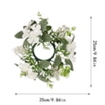 thumbnail image 3 of Hydrangea Candle Rings Wreaths Floral Candle Ring Candlerings For Pillar Candle, 3 of 4