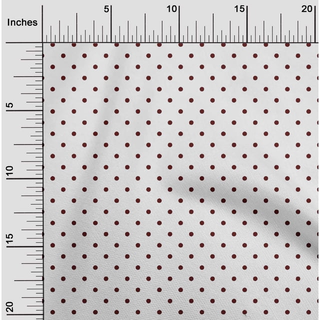 oneOone Tissu Polyester Lycra à Pois Tissu de Décoration Imprimé BTY 56 Pouces de Large