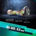 thumbnail image 2 of Hoverboard for Teens&Adults (hoverstar 2.0 System), Chrome Color & Design Color Hooverboard Bluetooth Speaker Huverboard with LED Light Flashing Wheels Self Balancing Electric Scooter by Certificated, 2 of 7